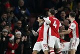 Londono derbyje – „Arsenal“ pergalė prieš dešimtyje rungtyniauti likusius „West Ham“ futbolininkus