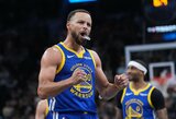 49 taškus surinkęs Curry parklupdė Wembanyamos komandą