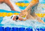 Pasaulio plaukimo taurė Indianapolyje lietuviams prasidėjo sėkmingai