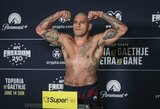 UFC Baltųjų rūmų turnyro svėrimai: Alexas Pereira kovoje dėl sunkiasvorių čempiono diržo svėrė daugiau nei Cirylas Gane'as