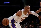 „Lakers“ su daug klydusiu R.Westbrooku lieka be pergalių