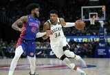 Sugrįžusios „Bucks“ žvaigždės padėjo įmesti 150 taškų ir sutriuškinti varžovus