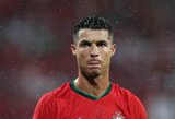 Pamatykite: čekai prieš rungtynes su Portugalija „patrolino“ C.Ronaldo skanduodami L.Messi pavardę