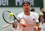 Zverevas šeštus metus iš eilės žais „Roland Garros“ ketvirtfinalyje – laukia jauno talento iššūkis