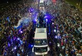 Argentinos rinktinė sugrįžo namo, paskelbta nedarbo diena, laukia didžiulė šventė
