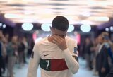 Rekordą pasiekęs C.Ronaldo netramdė ašarų po pasitraukimo iš Pasaulio taurės