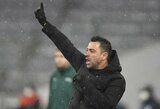 Nusivylimo neslėpęs Xavi: „Barcelonos" vieta yra Čempionų lygoje, vėl pradedame viską nuo nulio"