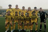 Trijų įvarčių deficitą panaikinusi vaikinų U-15 rinktinė pralaimėjo tik po baudinių
