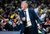 Blokų rekordą Jasikevičius pasitiko juokeliu: „Įsivaizduojate, kaip prastai gynėmės?“