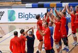 „Amber Volley“ tinklininkai pirmose Baltijos lygos ketvirtfinalio rungtynėse nugalėjo čempionus