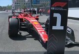 Ch.Leclercas rėžėsi į barjerus, bet laimėjo pirmą kartą istorijoje vykusią „Formulės 1“ sprinto kvalifikaciją
