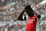 Įvarčio nepelnęs „Arsenal“ krito prieš „Newcastle Utd“