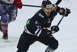 „Hockey Punks“ po keturių tuščių mėnesių iškovojo tašką, bet pergale baudinių serijoje džiaugėsi „Airwell Energija“