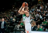 Kapitonui poilsio suteikęs „Žalgiris“ turėjo vargo Kėdainiuose