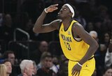 Karjeros rungtynes sužaidęs Siakamas vedė „Pacers“ į dar vieną pergalę