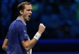 „ATP Finals“ trileryje – D.Medvedevo pergalė prieš A.Zverevą
