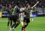 Dviejų įvarčių deficitą panaikinusi „Inter“ vėl laimėjo Italijoje