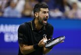 „Visi šie metai paliko pėdsaką kūnui, bet vis dar priešinuosi“: medikų pagalbos prašęs Novakas Djokovičius – „US Open“ aštuntfinalyje