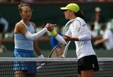 Indian Velse krito abi olimpinės čempionės, E.Svitoliną sustabdė neutrali atletė