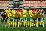Europos mažojo futbolo čempionato starte – Lietuvos rinktinės lygiosios su Europos čempionais