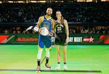 Tritaškių iššūkyje S.Curry palaužė WNBA krepšininkę