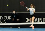 Favoritės nugalėtos: Justina Mikulskytė iškovojo didžiausią dvejetų titulą karjeroje