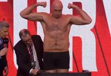 Po 16 mėnesių pertraukos į ringą grįžtantis Tysonas Fury numetė svorio