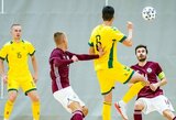 Lietuvos futsal rinktinė draugiškose rungtynėse sužaidė lygiosiomis su Latvija
