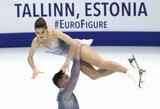 Dvi rusų poros gerino pasaulio rekordus, A.Mišina ir A.Galliamovas tapo Europos čempionais