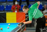 Europos jaunių pulo-9 čempionate abiejų lietuvių žygis baigėsi šešioliktfinalyje