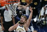 D.Sabonis buvo naudingas, bet „Pacers“ pasiruošimą užbaigė nesėkme