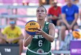 K.Nacickaitės vedamas lietuves FIBA 3x3 „Women‘s Series“ turnyro finale sustabdė JAV rinktinė