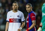 K.Mbappe sulaukė Raphinhos atkirčio: „Norėčiau pažiūrėti, kaip Europos rinktinės žaistų atranką Pietų Amerikos aikštėse“