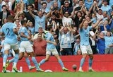 2 įvarčių deficitą panaikinęs „Man City“ nugalėjo „Crystal Palace“, dešimtyje rungtyniauti likęs „Chelsea“ pranoko „Leicester City“