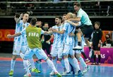 Principinius varžovus įveikusi Argentina keliauja į pasaulio salės futbolo čempionato finalą