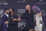 Finalinėje „UFC 269“ spaudos konferencijoje – C.Garbrandto ir S.O‘Malley konfliktas: „Jis yra tik klounas“