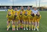 Lietuvos WU-17 futbolo rinktinė pralaimėjo atrankos turnyro šeimininkėms