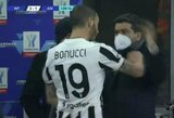 L.Bonucci gresia diskvalifikacija: pagrasino nužudyti „Inter“ darbuotoją
