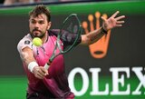 ATP 1000 turnyre – nušvilptas sirgalius, Djokovičiaus varžovu tapęs Čiličius ir kritęs Wawrinka