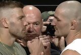 „UFC 312“ spaudos konferencija: D.Du Plessis būtų rinkęsis kovą su Ch.Čimajevu, S.Stricklandas atsakė į kaltinimus dėl stafilokoko