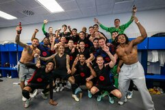 „Barcelona“ šventės akimirkos rūbinėje | Klubo nuotr.