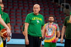 Lietuvos rinktinės treniruotė | Skirmanto Lisausko/BNS Foto nuotr.