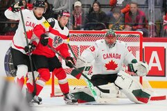 Kanada – Austrija rungtynių akimirka | IIHF nuotr.