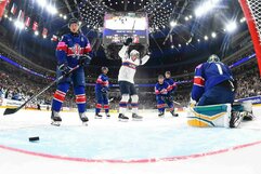 Didžioji Britanija – Norvegija rungtynių akimirka | IIHF nuotr.