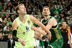 „Žalgiris“ – „Barcelona“ rungtynių akimirka | Teodoro Biliūno / BNS foto nuotr.