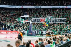 „Žalgiris“ – „Baskonia“ rungtynių akimirka | Eriko Ovčarenko / BNS foto nuotr.