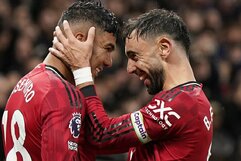 Casemiro ir Bruno Fernandesas | Scanpix nuotr.