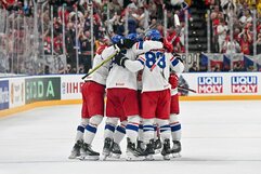 Čekijos rinktinė – 2024 m. pasaulio elitinio diviziono čempionė | Scanpix nuotr.