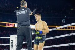 Dominykas Dirkstys – Naglis Kanišauskas kovos akimirka | Teodoro Biliūno / BNS foto nuotr.