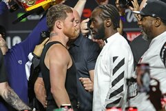 Saulis „Canelo“ Alvarezas ir Terence'as Crawfordas | Scanpix nuotr.